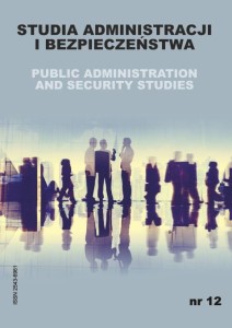 Studia Administracji i Bezpieczeństwa nr 12; ISSN 2543-6961