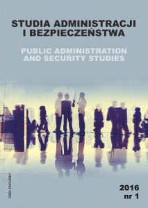 Studia Administracji i Bezpieczeństwa, nr 1/2016