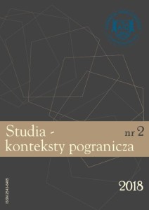 Studia - konteksty pogranicza, nr 2; Beata A. Orłowska, Katarzyna Taborska, Małgorzata Czabańska-Rosada (red.)